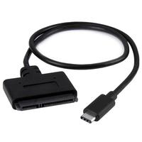 StarTech.com USB C to SATA Adapter - External Hard Drive Connector for 2.5 SATA Drives - SATA SSD / HDD to USB C Cable (USB31CSAT3CB)