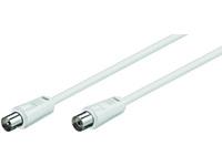 Coax M-F 1.5m White 75 Ohm