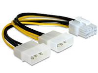 Delock - virtalähde - 4-nastainen sisäinen virta (12V) 8-pinniseen PCIe-virtalähteeseen - 30 cm