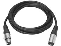 XLR M/F cable 2 m Black