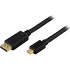 DELTACO DisplayPortMini DisplayPort monitorikaapeli, 20-pin u-u 5m