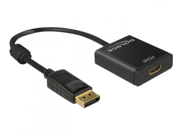 DeLOCK Adapter Displayport 1.2 male HDMI female 4K Active Video transformer