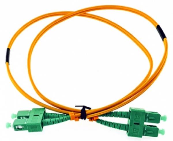 SC(APC)-SC(APC) SM 9/125 OS2 2m Duplex-kuitukaapeli LSZH