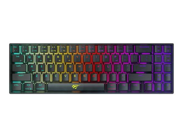 Havit GAMENOTE KB496L - Keyboard - Mekaaninen näppäimistö -backlit - USB