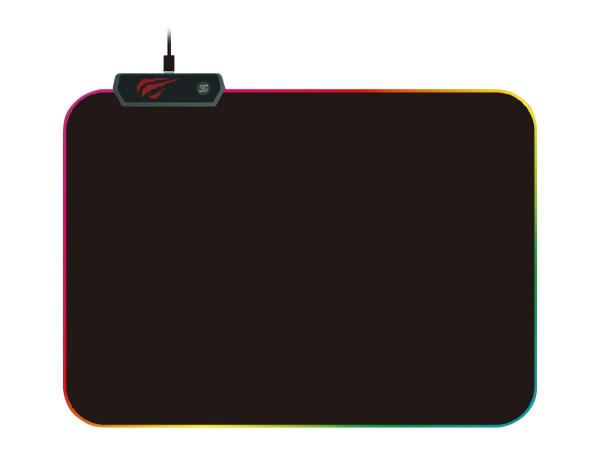 Havit GAMENOTE HV-MP903 - Mouse pad - with RGB lighting Dimensions (WxDxH) 35 cm x 25 cm x 0.3 cm