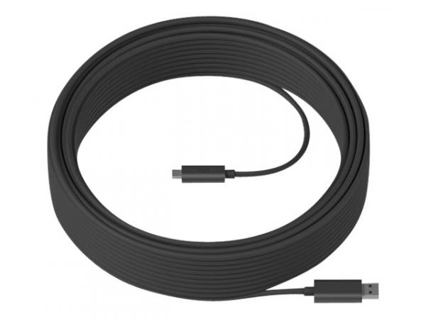Logitech Strong - USB-C-kaapeli - USB Type A - USB-C - 25 m