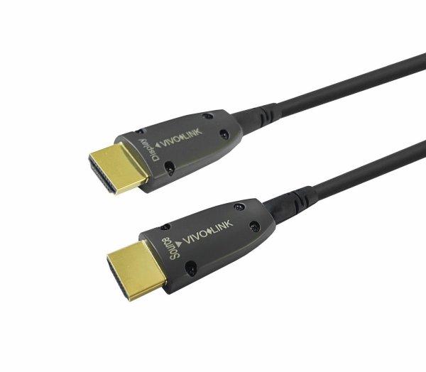 Vivolink PROHDMIOP100AM, 100 m, HDMI-tyyppi A (vakio), HDMI-tyyppi A (vakio), 4096 x 2160 pikseliä, 3D, Musta