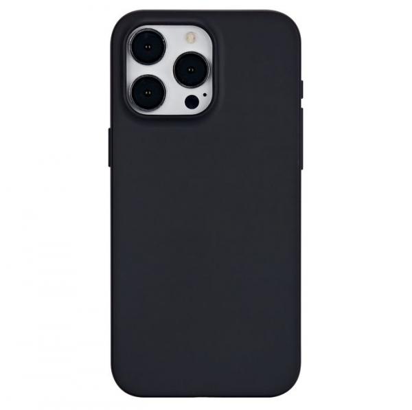 eSTUFF INFINITE VIENNA pehmeä kotelo iPhone 15 Pro Maxille - musta 100% kierrätetty TPU