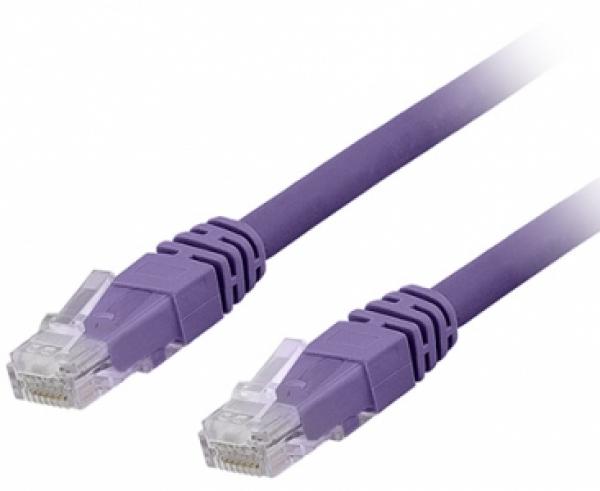 CAT6 UTP RJ45 10m PURPLE Patch Cable, 24AWG LSZH