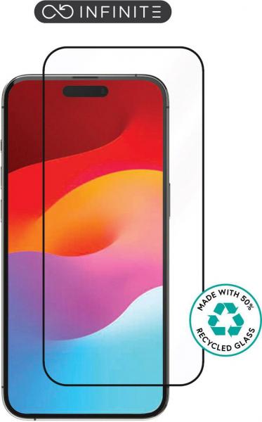 eSTUFF INFINITE Titan Shield näytönsuoja iPhone 15 Prolle – koko kansi