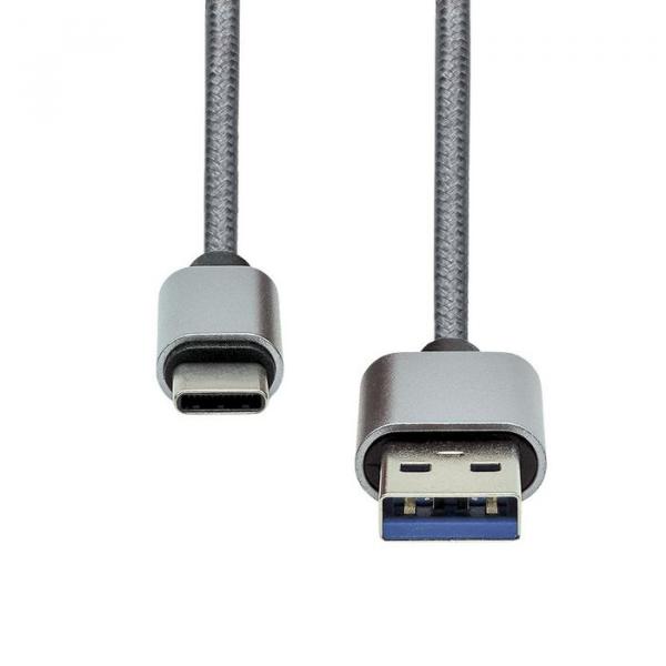 ProXtend USB-C to USB A 3.0 cable 1M Silver braidi