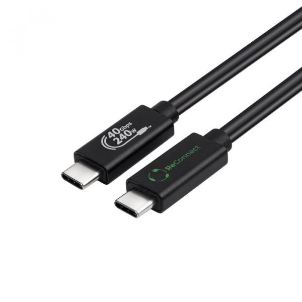 MicroConnect ReConnect USB4 Gen 3x2 cable, 0.5m