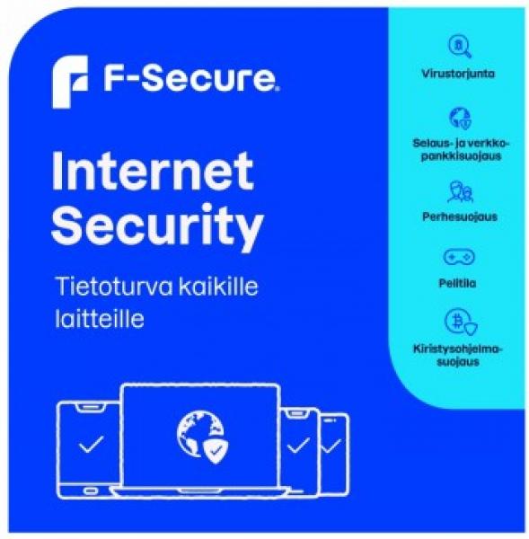 F-SECURE INTERNET SECURITY FOR ALL DEVICES 3 YEARS 1 DEVICE E-KEY