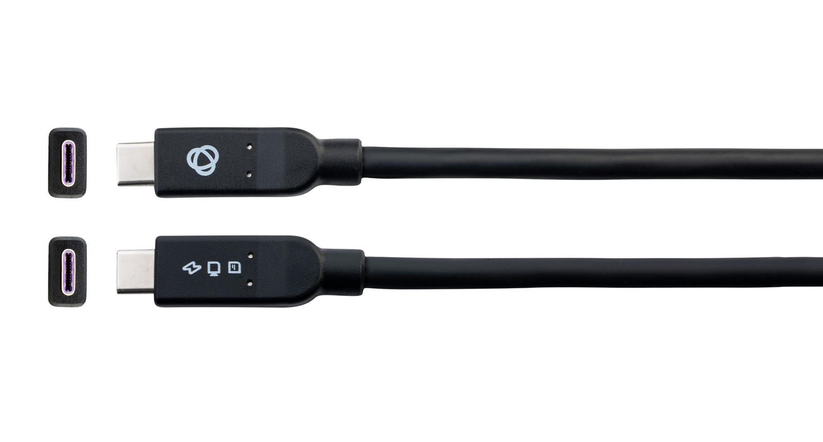 Kramer C-U32/MFF | Passiivinen, Täysin varusteltu USB-C-kaapeli, DP Alt Mode, 100W PD | USB-C - USB-C | 3.2 Gen 2 | 1,8m | Musta