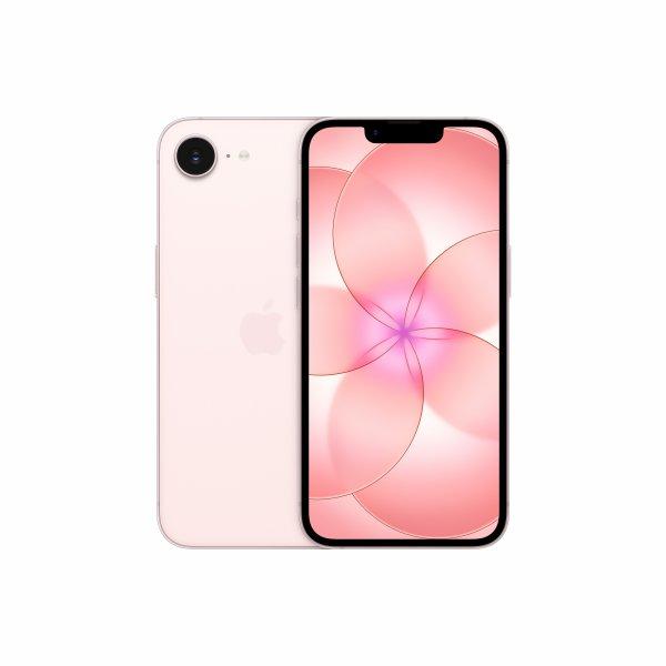 Apple iPhone 17e - 5G älypuhelin - Kaksois-SIM / sisäinen muisti 256 Gt - OLED-näyttö - 6.1 - 2532 x 1170 pikseliä - rear camera 48 MP - front camera 12 MP - pehmeäsävyinen pinkki