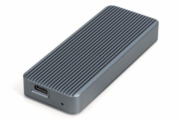 DIGITUS USB M.2 hard disk enclosure SSD external NVMe 20Gbps USB 3.2 Gen2x2 aluminum incl. mounting material