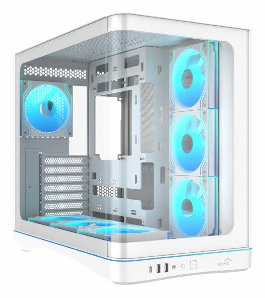 SAMA V62, White Mid-tower Case