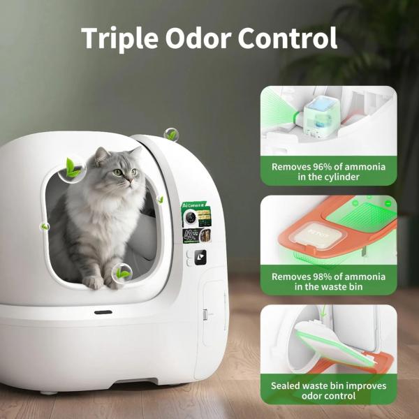 PETKIT Purobot Max Pro 2 kissanhiekkalaatikko AI-Kameralla