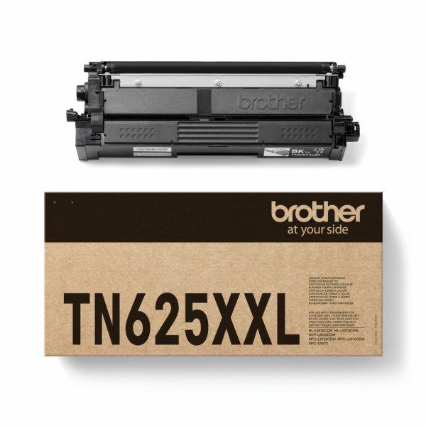 Brother TN625XXLBK - Suuri kapasiteetti - musta - alkuperäinen - laatikko - väriainekasetti malleihin Brother DCP-L8630CDW, HL-L8430CDW, HL-L8570CDW, MFC-L8730CDW, Workhorse MFC-L8970CDW