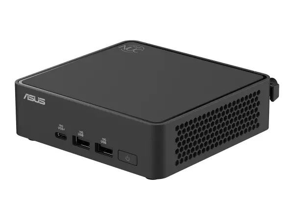 ASUS NUC 15 Pro Slim Kit RNUC15CRKV700000 - Barebone - mini PC 1 x Core Ultra 7 265H / jopa 5.3 GHz - vPro - RAM 0 Gt - Arc Graphics 140T - Gigabit Ethernet, 2.5 Gigabit Ethernet, IEEE 802.11ax (Wi-Fi 6), Bluetooth 5.4, IEEE 802.11be (Wi-Fi 7) - must