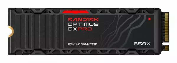 SanDisk Optimus GX PRO 850X - SSD - salattu - 2 Tt - sisäinen - M.2 2280 S3-M - PCIe 4.0 x4 (NVMe) - TCG Opal Encryption 2.01 - integroitu lämpölevy