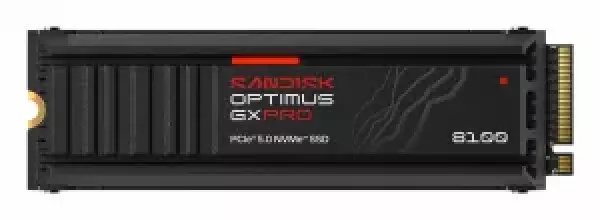 SanDisk Optimus GX PRO 8100 - SSD - salattu - 1 Tt - sisäinen - M.2 2280 S3-M - PCI Express 5.0 x4 (NVMe) - TCG Opal Encryption 2.02 - integroitu lämpölevy
