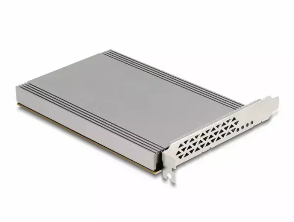 Delock PCI Express x16 Card to 4 x internal NVMe M.2 Key M with heat sink - Bifurcation (LxW  145 x 111 mm)