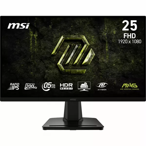 MSI MAG 256F E20 24.5 Rapid IPS 1920 x 1080 (Full HD) HDMI DisplayPort 200 Hz