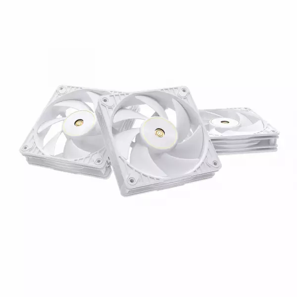 ASUS ProArt PF120 PWM Case Fans, 3,000 RPM, 28 mm - Pack of 3, White